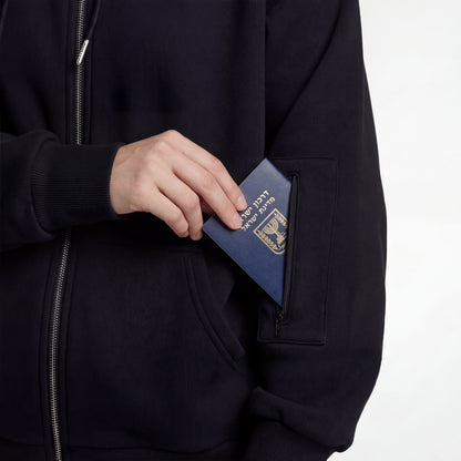 Travel zip hoodie